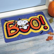 Snoopy Halloween Door Mat - Boo!