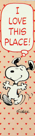 Happy Snoopy Vintage Book Mark