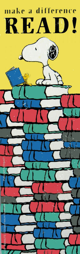 Snoopy Vintage Book Mark - Make A Difference - Read!