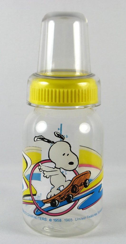Snoopy Nurser Bottle - Snoopy Skateboarder