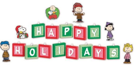 Peanuts Gang Christmas Bulletin Board Wall Decor Set