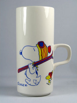 Snoopy Skiing Vase - To The Bunny Slope!