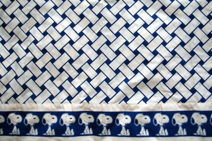 Vintage Snoopy Pillow Case - Basket Weave - snoopn4pnuts.com