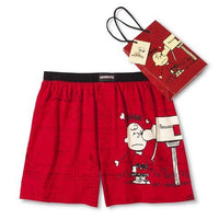 Charlie Brown Valentine's Day Boxers With Gift Bag and Tag - snoopn4pnuts.com