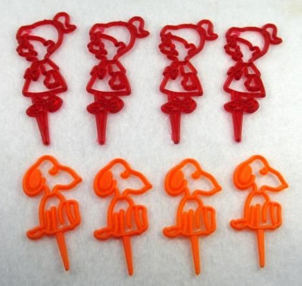 Peanuts Gang Plastic Reusable Cake Picks Set (8)