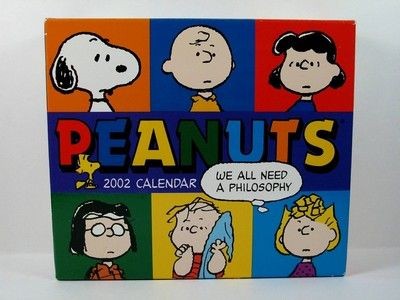 2002 Peanuts Gang Desk Calendar