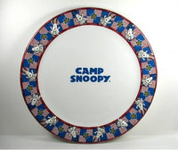 Camp Snoopy Dinner Plate With Raised Images
