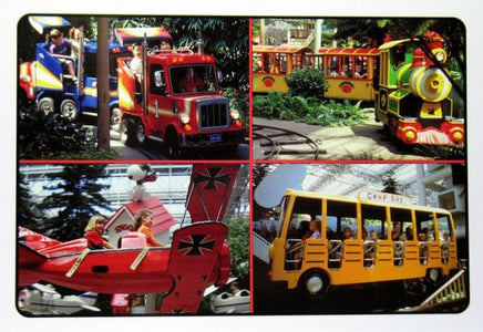 Camp Snoopy Kiddie Rides Post Card