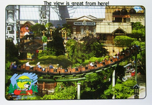 Camp Snoopy Roller Coaster Post Card