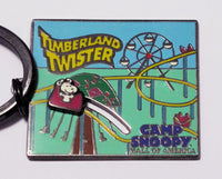 Camp Snoopy Timberland Twister Rollercoaster Metal Key Chain With Motion Feature - snoopn4pnuts.com