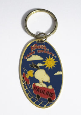 Knott's Camp Snoopy Personalized Key Chain - "Pauline" - snoopn4pnuts.com