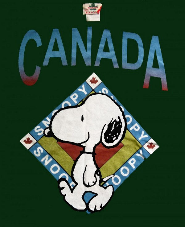 Snoopy Canada T-Shirt - Green - REDUCED PRICE!