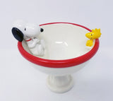 Snoopy and Woodstock Ceramic Birdbath Candy Dish (New But Near Mint)
