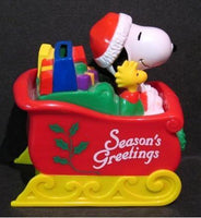 Snoopy Christmas Sleigh Bank (Empty)