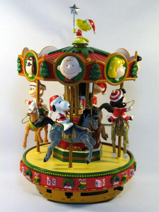 Peanuts Holiday-Go-Round Musical And Animated Carousel (Mint Condition But Intermittently Stops Rota