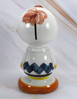 Peanuts Hand - Painted Bank From Italy - Charlie Brown EXTREMELY RARE! - snoopn4pnuts.com