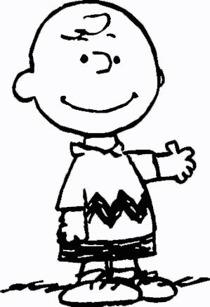 Charlie Brown Waves Die - Cut Vinyl Decal - Black - snoopn4pnuts.com