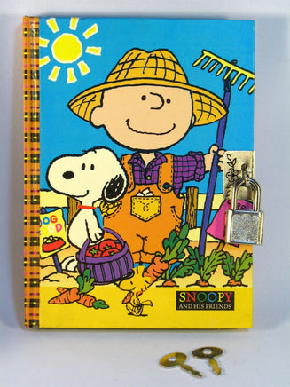 Charlie Brown Vintage Hardback Diary With Lock