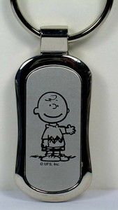 Charlie Brown Stainless Steel-Toned Key Chain