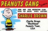 Peanuts Gang Laminated License / ID Card - CHARLIE BROWN