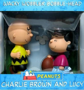 Charlie Brown And Lucy Football Bobblehead Set