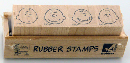 Charlie Brown Mini Rubber Stamp Set - RARE! (Used But MINT Condition) - snoopn4pnuts.com
