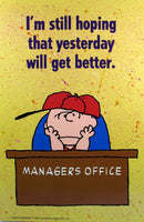 Laminated Wall Poster - Charlie Brown Manager