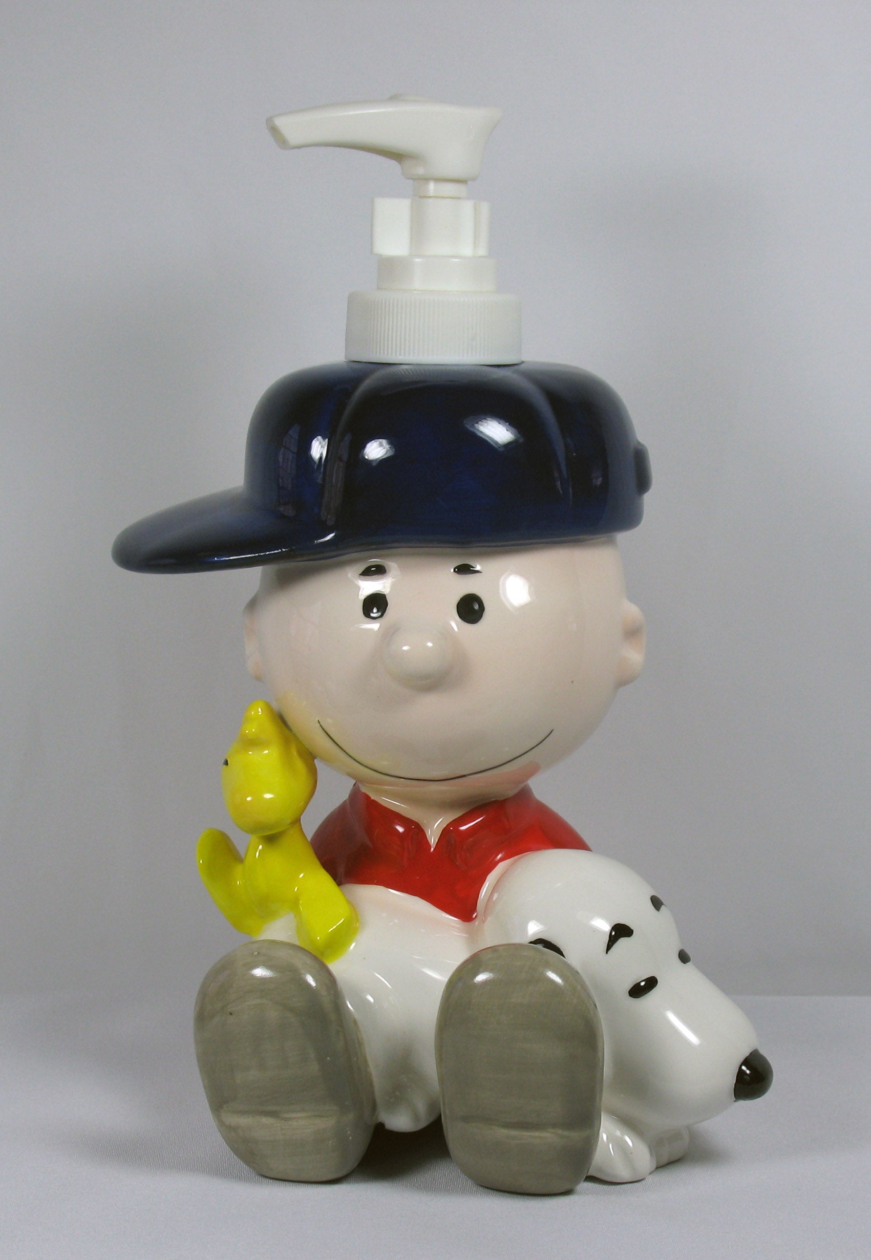 Snoopy Soap Dispenser  Peanuts Ceramic Soap Dispenser