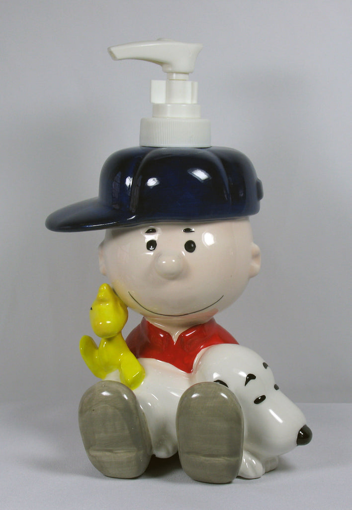 Charlie Brown Ceramic Soap / Lotion Dispenser