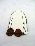 CHARLIE BROWN WEARING SHEET HALLOWEEN PATCH