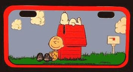 Charlie Brown And Snoopy Mini License Plate