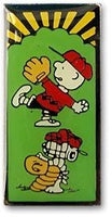 Charlie Brown and Snoopy Baseball Pin