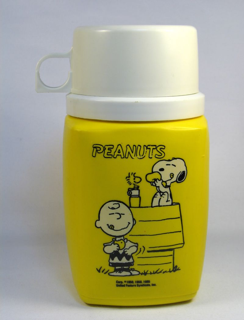 Charlie Brown Vintage Thermos Bottle (Vintage Charlie Brown Image)