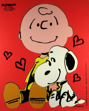 Charlie Brown And Snoopy Wood Puzzle - Be A Friend