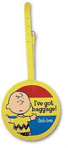 Charlie Brown Faux-Leather Luggage Tag