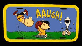 Charlie Brown And Lucy Football License Plate