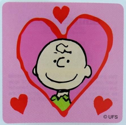 Charlie Brown Valentine's Day Sticker