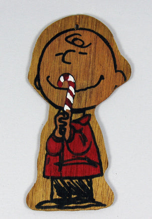 Peanuts Vintage Wood Christmas Ornament - Charlie Brown - snoopn4pnuts.com