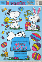 Peanuts Happy Easter Reusable Vinyl Window Clings