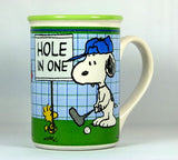 Peanuts Gang Character Tall Mug - Snoopy Golfer