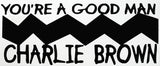 Charlie Brown Die-Cut Vinyl Decal - Black