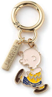 Peanuts 70th Anniversary Double Ring Metal Key Chain - Charlie Brown Walking - snoopn4pnuts.com