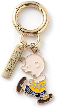 Peanuts 70th Anniversary Double Ring Metal Key Chain - Charlie Brown Walking - snoopn4pnuts.com