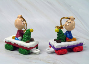 Charlie Brown Train PVC Ornament