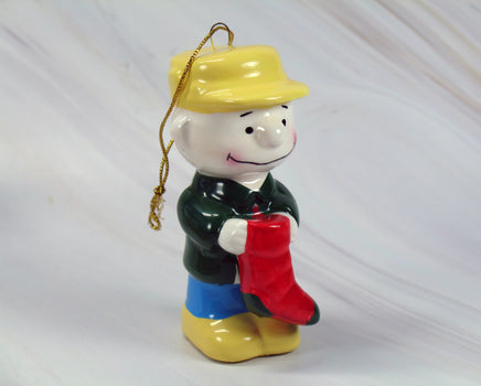 Charlie Brown Vintage Ceramic Ornament - snoopn4pnuts.com