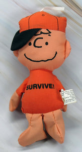 Charlie Brown Hanging Bean Bag Pillow Doll - SURVIVE! (COVID-19!)