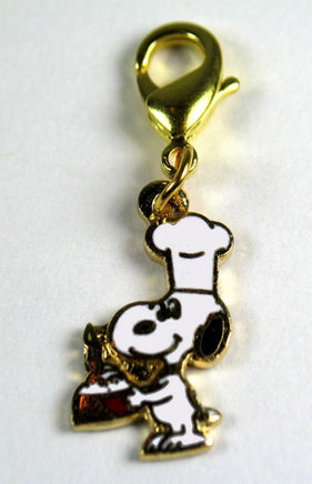 Snoopy Baker Cloisonne Charm With Clasp