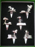 Snoopy Silver Plated Candle Holders Set