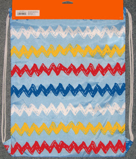 Peanuts Nylon Cinch Sack Tote - Zig Zag Stripes - snoopn4pnuts.com