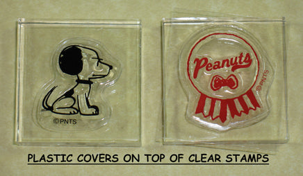 Peanuts Clear Vinyl Stamp Set On Thick Acrylic Blocks - Young Snoopy and Peanuts - snoopn4pnuts.com